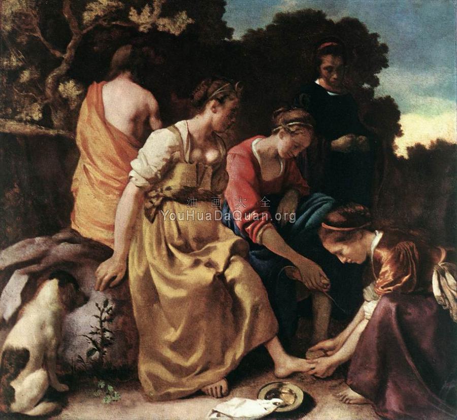 Diana and her Companions - 约翰尼斯·维米尔